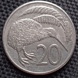 Новая Зеландия 20 центов 1981, фото №2