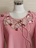 Красивая нарядная женская блузка пыльная роза 46-48, фото №4