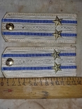 Vintage. Shoulder straps ceremonial (silver), Lieutenant Colonel of Aviation of the USSR Navy, photo number 4