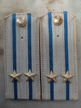 Vintage. Shoulder straps ceremonial (silver), Lieutenant Colonel of Aviation of the USSR Navy, photo number 8