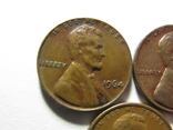 1 цент 1964, 1968, 1969 США, фото №3