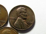 1 цент 1964, 1968, 1969 США, фото №5
