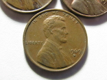 1 цент 1964, 1968, 1969 США, фото №6