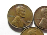 1 цент 1964, 1968, 1969 США, фото №7