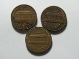 1 цент 1964, 1968, 1969 США, фото №8
