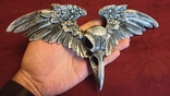 Барельеф, декор, череп ворона с крыльями, photo number 4