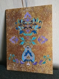 The ornament is decorative. Made of fiberboard acrylic, varnished, size 30*22 cm., photo number 9