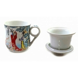 Чашка чайная керамическая с ситом, фото №3