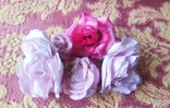 Цветок розы на веточке + розочки. Аксессуары, фото №6