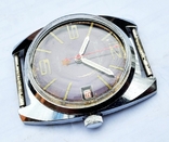 Commander's watch in chrome case 2234 movement blue dial ChCZ, USSR, photo number 6