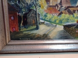 Antique painting City in the mountains. Rothenberg, oil, L., Germany., photo number 10