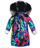 Зимове супер довге пальто Bahiriya Crazy зі світловідбивачами 110 ріст 1066b110, фото №2