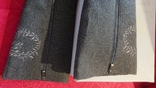 Серые сапоги, искусственный фетр с вышивкой на ненатуральном меху belletta на 38-38,5, photo number 6