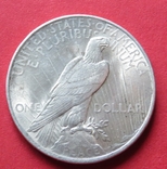 1 срібний долар 1922 року, фото №3