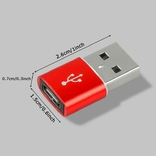 Переходник USB-адаптер Type-C (3.0) к USB (3.0) 5 разных цветов, photo number 7
