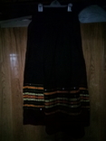 Ukrainian skirt with embroidery.Linen + cotton.Waist 68-100cm., photo number 3