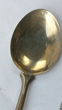 Souvenir spoon - Courmayeur resort, Italian Alps, silver, 11 grams, photo number 4