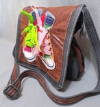 Women's Denim Vintage Bag 3D Application Sneakers, photo number 2