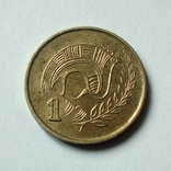 Кипр 1 цент 1993 г., фото №3