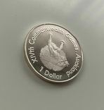 1 доллар, Новая Зеландия, 1989 г. XIV Игры Содружества 1990 - Бегун., фото №5