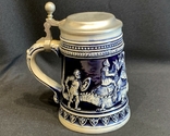 Collectible beer cobalt mug Knights and Dragon stamp Germany, photo number 3