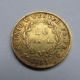 20 франков 1811 г. Вестфалия, фото №3