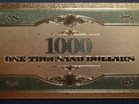 US Gold Souvenir Note 1000 dollars - 1000 dollars (sample 1928), photo number 10