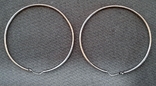 Silver earrings "rings", photo number 7