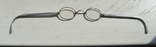 Pince-nez. Antique aluminum glasses. Pre-revolutionary or 1930-50s Diameter 4x3 cm., photo number 2
