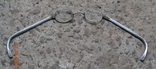 Pince-nez. Antique aluminum glasses. Pre-revolutionary or 1930-50s Diameter 4x3 cm., photo number 6
