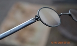 Pince-nez. Antique aluminum glasses. Pre-revolutionary or 1930-50s Diameter 4x3 cm., photo number 9