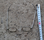 Pince-nez. Antique aluminum glasses. Pre-revolutionary or 1930-50s Diameter 4x3 cm., photo number 13