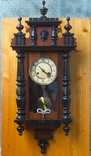 Wall clock with a chime of the 1900s, working, on the go., photo number 2
