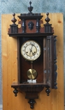 Wall clock with a chime of the 1900s, working, on the go., photo number 3