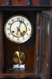 Wall clock with a chime of the 1900s, working, on the go., photo number 4