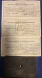 3 чека з фірмовим портмане, оригінал печатки, підписи 1930, фото №2