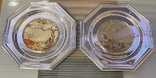 Two paired decorative plates with silver overlays, hallmarks. Italy, photo number 2