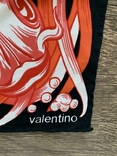 Valentino підписна шовкова хустка - шарф шов роуль, numer zdjęcia 3