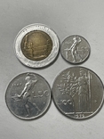 Coins of Italy Selection - 50 lire, 100 lire, 200 lire lir REPUBLICA ITALIANA, photo number 4