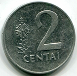 Lithuania 2 centavos 1991, photo number 2