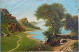 Картина початку 20 століття "Пейзаж", фото №2