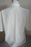 Нарядная красивая блузка молочного цвета Корея, фото №8