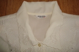 Нарядная красивая блузка молочного цвета Корея, фото №9
