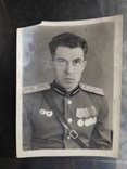 An old photo of st.l-nt Gromov (with medals), seal of the Office of the Guards. Kryvyi Rih division. 1955, photo number 11