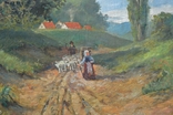Картина художника W. Cube "Пастухи", 1900 рік, фото №6