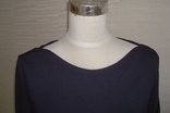 HM Стильная женская кофточка лонгслив т синий с кружевом 3/4 рукав, фото №4