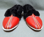 Dudes women's slippers USSR late 1960s leather fur not used, photo number 2