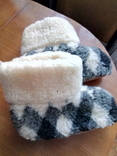 Chuni (home shoes) woolen, double, sole-leather.Razm.37., photo number 2