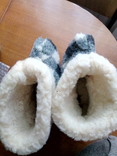 Chuni (home shoes) woolen, double, sole-leather.Razm.37., photo number 3