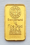 Золотой слиток 1 г. 999,9 проба. Argor. Швейцария, photo number 5